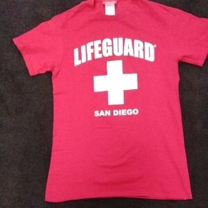 Red Lifeguard San Diego T-Shirt